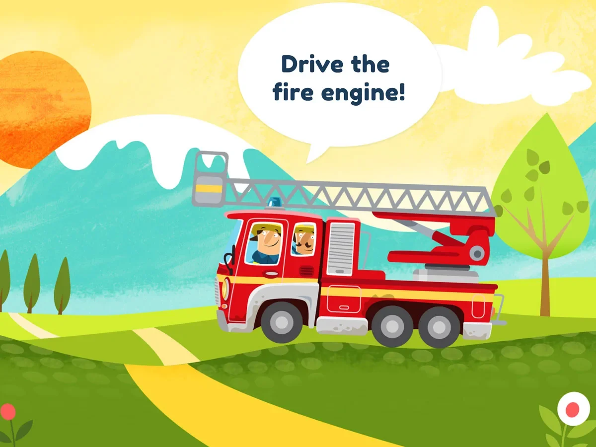Little Fire Station App for Kids - Drive the fire engine