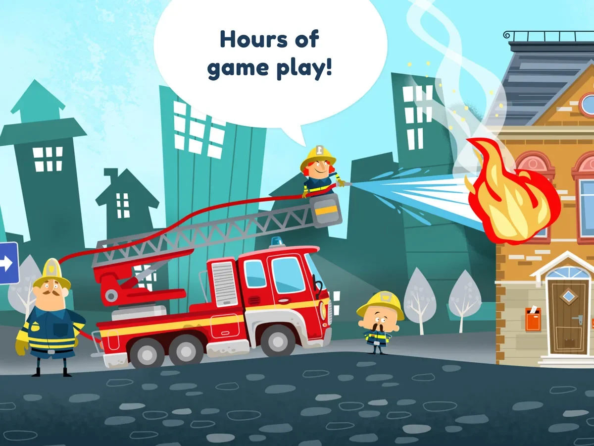 Little Fire Station App for Kids - Hours of game play