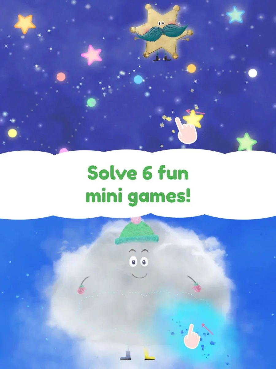 Rudi Rainbow App for Kids – solve 6 fun mini games