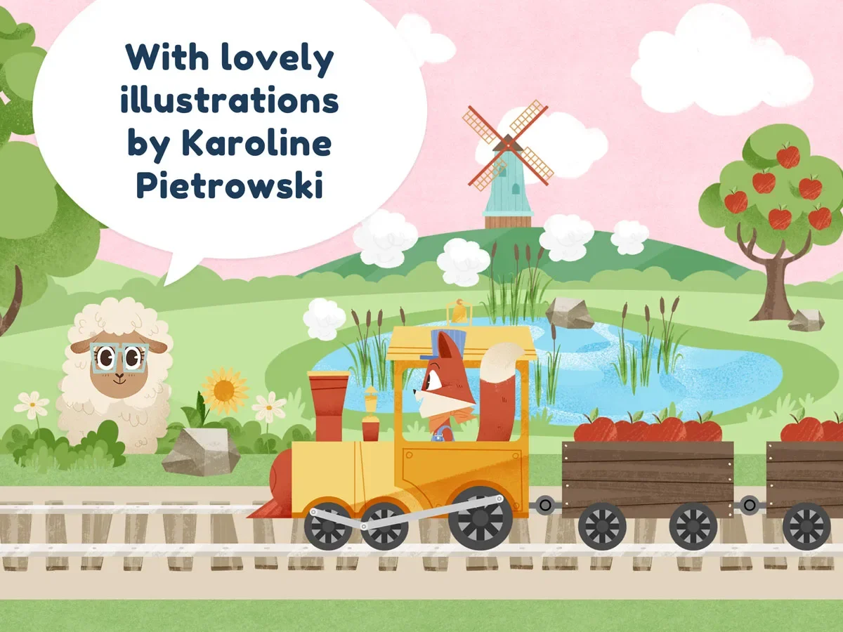 Little Fox Train Adventures – lovely illustrations by Karoline Pietrowski