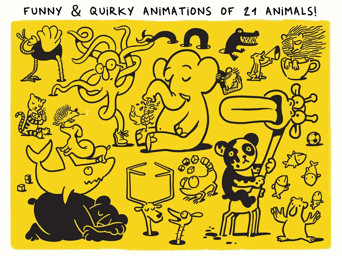 Petting Zoo App by Christoph Niemann – funny and quirky animations of 21 animals