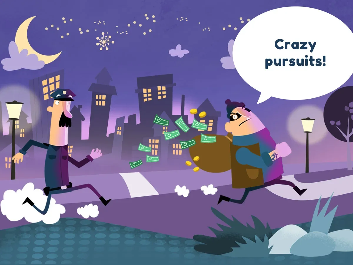 Little Police Station Kids App – crazy pursuits by foot