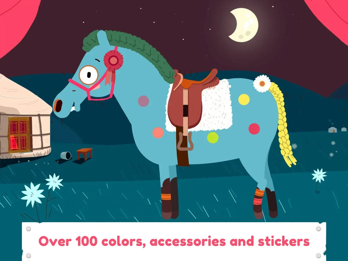 Pony Style Box App for Kids – dress up your horse with colors, accessories and stickers