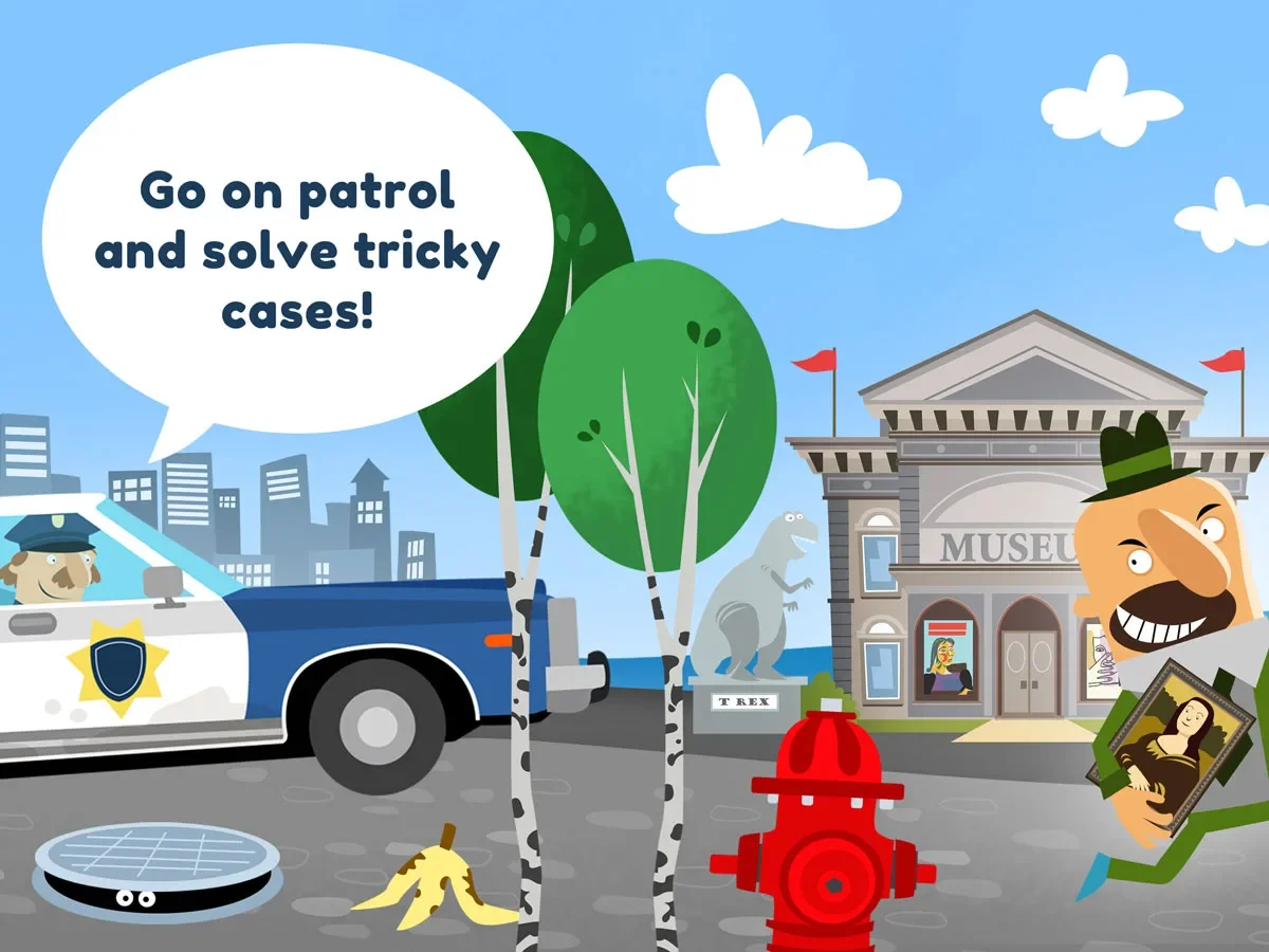 Little Police Station Kids App – go on patrol and solve tricky cases