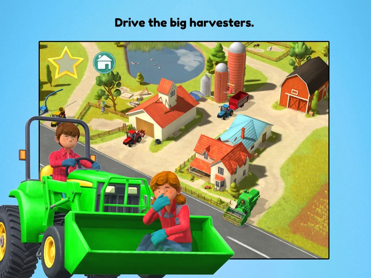 Little Farmers App for kids – Drive the big harvesters