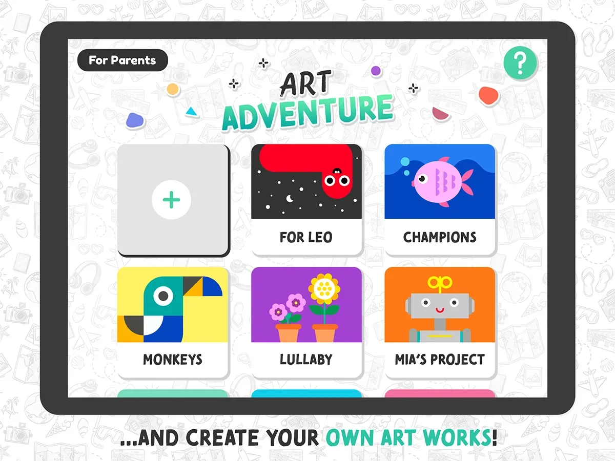 Art Adventure – Kreativapp für Kinder