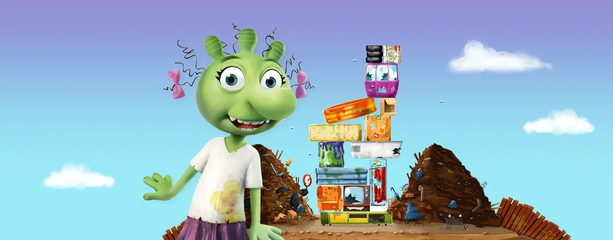 The Ogglies: Build a tower with the Ogglies.